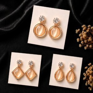 Athena 3 Drop Earrings Combo